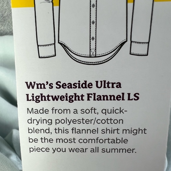 🎯NWT Marmot Seaside Ultra Lightweight Flannel Shirt Size XS - Picture 7 of 11